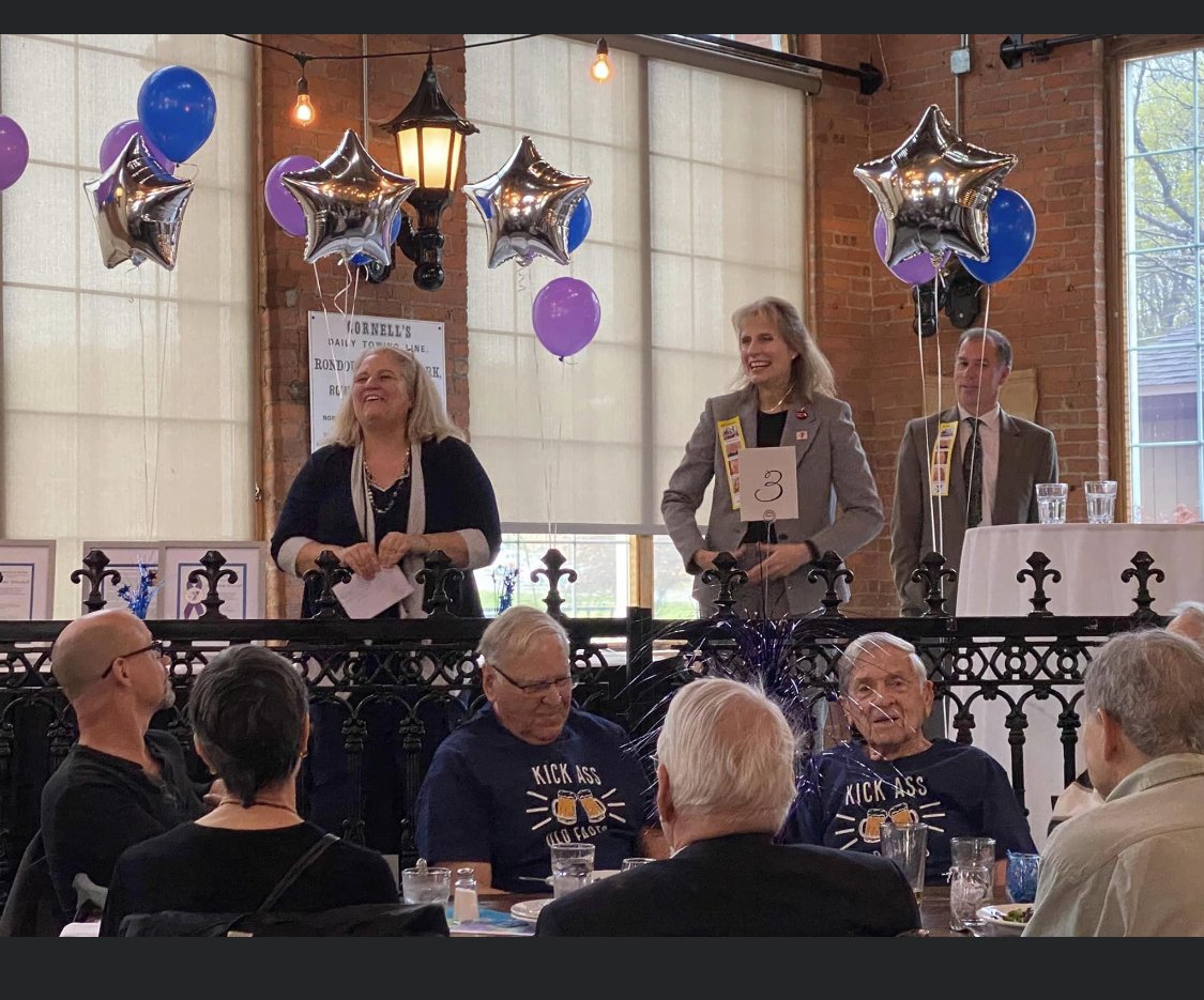 Stephanie Kresser at a community recognition event.
